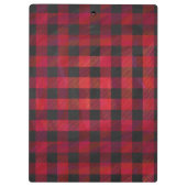 赤市松模様にと黒の格子縞 クリップボード (裏面)