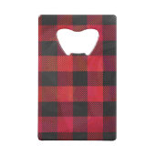 赤市松模様にと黒の格子縞 クレジットカード栓抜き (裏面)