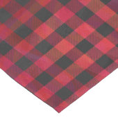 赤市松模様にと黒の格子縞 ショートテーブルランナー (コーナー)