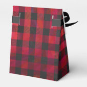 赤市松模様にと黒の格子縞 フェイバーボックス (裏面サイド)