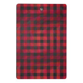 赤市松模様にと黒の格子縞 ミニクリップボード (裏面)