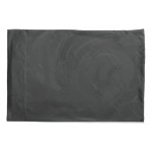 赤市松模様にと黒の格子縞 枕カバー (裏面)