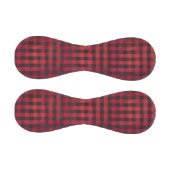 赤市松模様にと黒の格子縞 野球ボール (パネル)