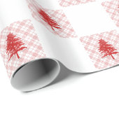 赤市松模様にのクリスマスプレッドパターン ラッピングペーパー (ロールコーナー)