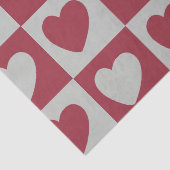 赤市松模様にグレーラブハート市松模様に 薄葉紙 (詳細)