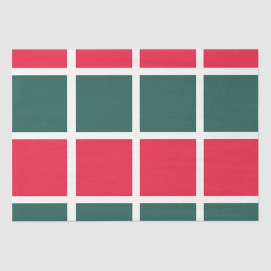 赤市松模様に緑市松模様に 薄葉紙 (正面)