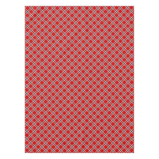 赤市松模様に テーブルクロス (正面)