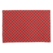 赤市松模様に 枕カバー (正面右)