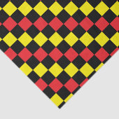 赤市松模様に、黒、黄 薄葉紙 (詳細)