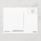 赤帯の男性とはがき ポストカード (裏面)