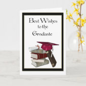 赤帽おめでとう カード (黄色い花)