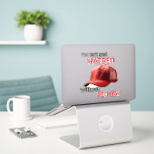 赤帽なしでは憎しみを綴れない シール (デスク上のノートパソコン)