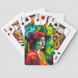 赤帽の女性 トランプ