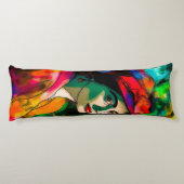 赤帽の女性 ボディピロー (裏面)