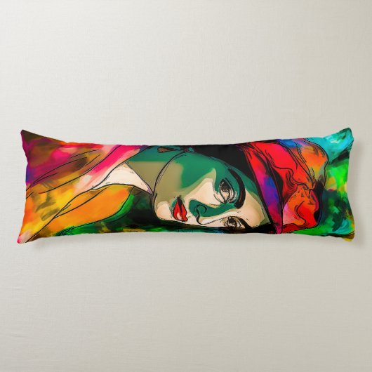赤帽の女性 ボディピロー (正面)