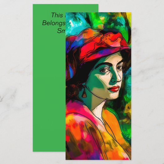 赤帽の女性 メニュー (正面/裏面)