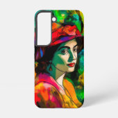 赤帽の女性 SAMSUNG GALAXYケース (裏面)