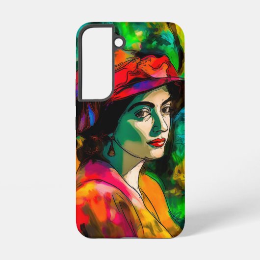 赤帽の女性 SAMSUNG GALAXYケース (裏面)