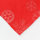 赤帽子付き子猫 フリースブランケット (角)