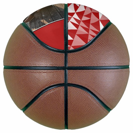 赤幾何学ダディーハッピーファーザーズデイフォトバス バスケットボール (右)