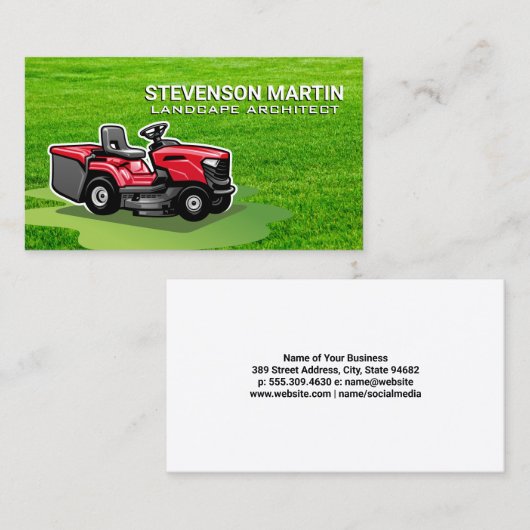 赤座芝刈り機 | 草の名刺 名刺 (正面/裏面)