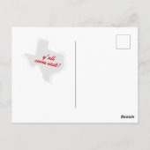 赤引っ越しました-点々のあるテキサス州引越 ポストカード (裏面)