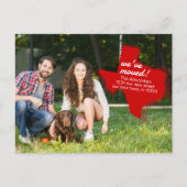 赤引っ越しました-点々のあるテキサス州引越 ポストカード (正面)