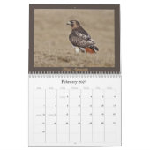 赤後につかれたタカの年次カレンダー カレンダー (2月 2027)