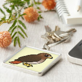 赤後につかれたタカ キーホルダー (側面)