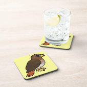 赤後につかれたタカ コースター (右側)