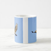 赤後につかれたタカ コーヒーマグカップ (中央)