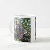 赤後につかれたタカ コーヒーマグカップ (正面左)