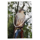 赤後につかれたタカ ミディアムペーパーバッグ (正面)