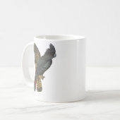 赤後につかれた黒いオウムの組の本屋の広告宣伝 コーヒーマグカップ (正面左)