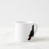 赤後につかれた黒いオウム エスプレッソカップ (正面右)