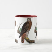 赤後につかれた黒いタカ マグカップ (中央)