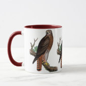 赤後につかれた黒いタカ マグカップ (左)