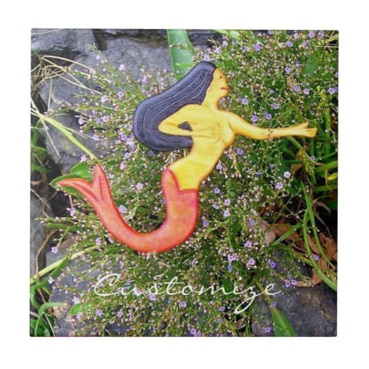 赤後につかれたsirenaの人魚 タイル (正面)