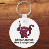 赤忍者猿(剣) キーホルダー (正面)