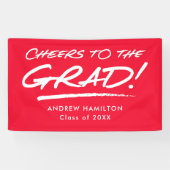 赤応援が卒業パーソナライズされたへ 横断幕 (横)