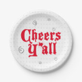 赤応援すべて ペーパープレート (正面)