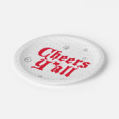 赤応援すべて ペーパープレート (アングル)