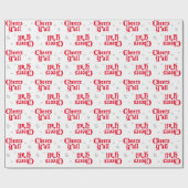 赤応援すべて ラッピングペーパー (フラット)