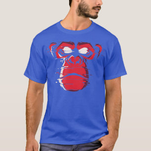 赤怒ゴリラ猿チンプ Tシャツ