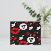 赤恋ハートと唇 ポストカード (スタンド正面)