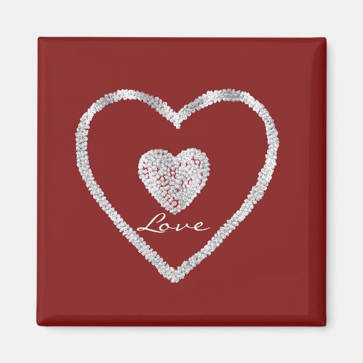 赤恋ハートIII マグネット (正面)