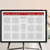 赤恋鳥座席順 ポスター