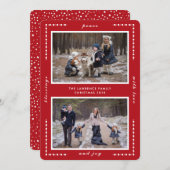 赤恵み平和ラブジョイクリスマスツーフォト シーズンカード (正面/裏面)