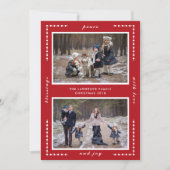 赤恵み平和ラブジョイクリスマスツーフォト シーズンカード (正面)