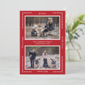 赤恵み平和ラブジョイクリスマスツーフォト シーズンカード (スタンド正面)